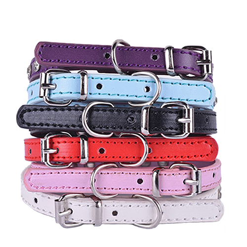 Obroża pies kot chiwawa rząd diamencików dużych cyrkonii rozmiar S tył