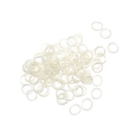 Gumki lateksowe 10mm, groomerskie, 1 cm, przezroczyste, lateksowe, silikonowe, dla psów, szczeniąt, szczeniaków, yorków, maltańczyków, lhasa apso, do robienia kitek, 100 sztuk