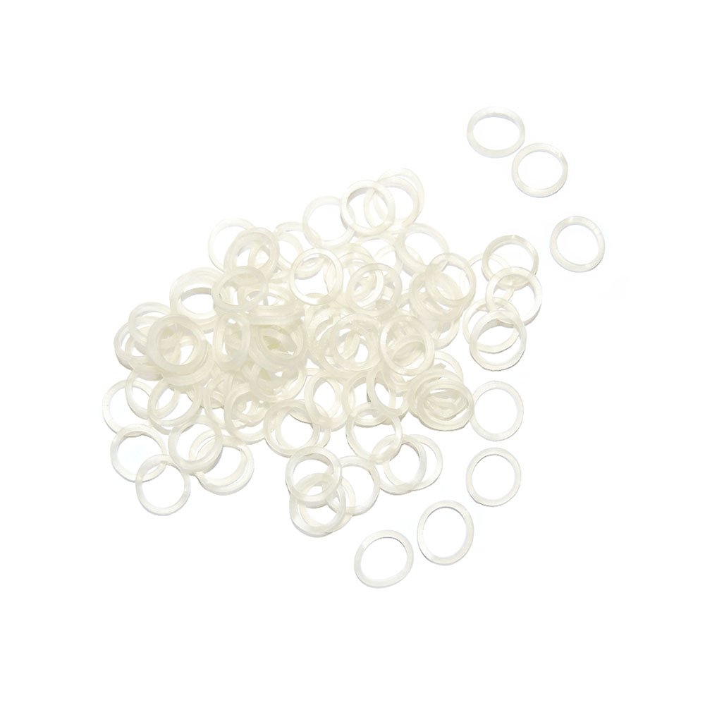 Gumki lateksowe 10mm, groomerskie, 1 cm, przezroczyste, lateksowe, silikonowe, dla psów, szczeniąt, szczeniaków, yorków, maltańczyków, lhasa apso, do robienia kitek, 100 sztuk