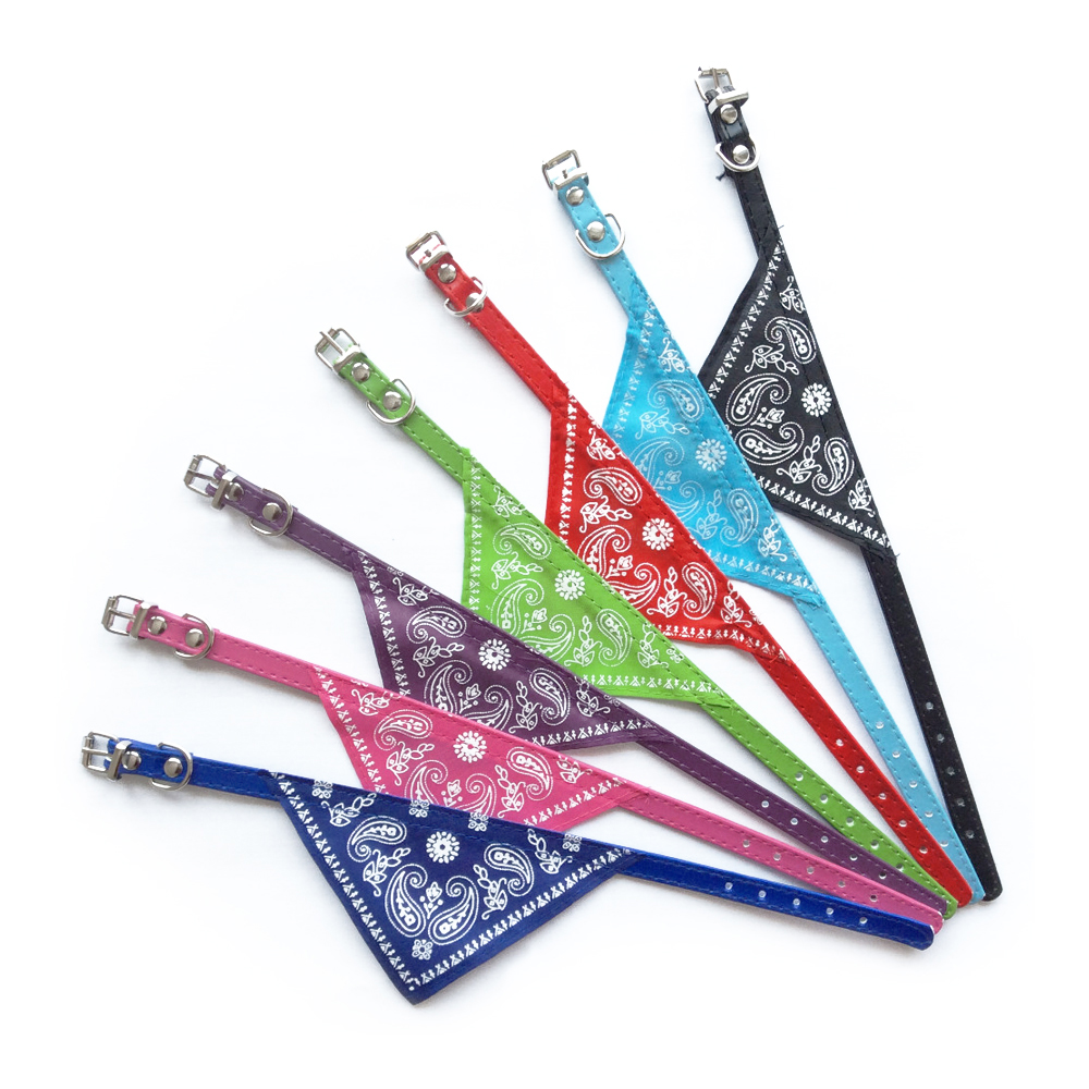 Obroża pies kot szczeniaczek bandamka chustka z bandamką tania mała kolorowe obroże malutka granatowa różowa zielona czerwona czarna regulacja cm cm bandana modna apaszka