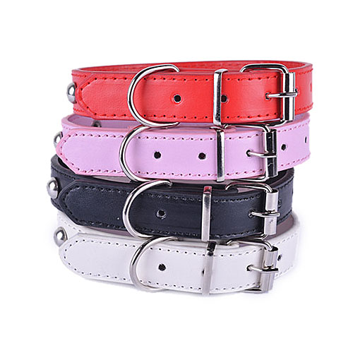 Poznań obróżka dla szczeniaka chiwawa Cziłała Chihuahua mała S czerwona czarna z okrągłymi ćwiekami i kostką klamra zaczep na smycz regulowana miękka Studded Pu Leather Dog Bone Collar