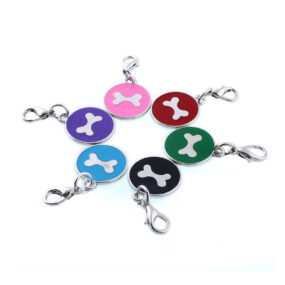 Mała adresówka do grawerowania adresówka dla psa emaliowana adresówka z metalu adresówka dla małego psa do grawerowania metalowa adresówka