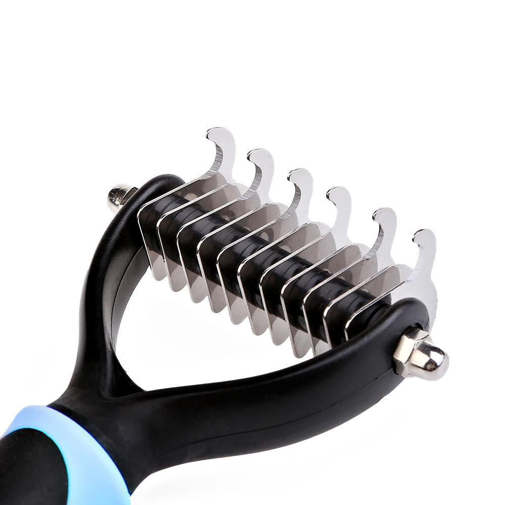 Podwójny trymer hakowy do wyczesywania podszerstka zęby mm zęby mm przecina podszerstek do rozczesywania skołtunionej sierści długa sierść