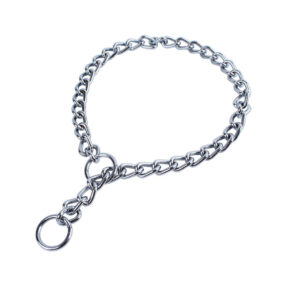 Obroża łańcuszkowa samozaciskowa obroża szkoleniowa dla psa metalowa spawane ogniwa Amerykański staffordshire terier Beagle Bokser Pitbull amerykański dla Sztafforda Boksera