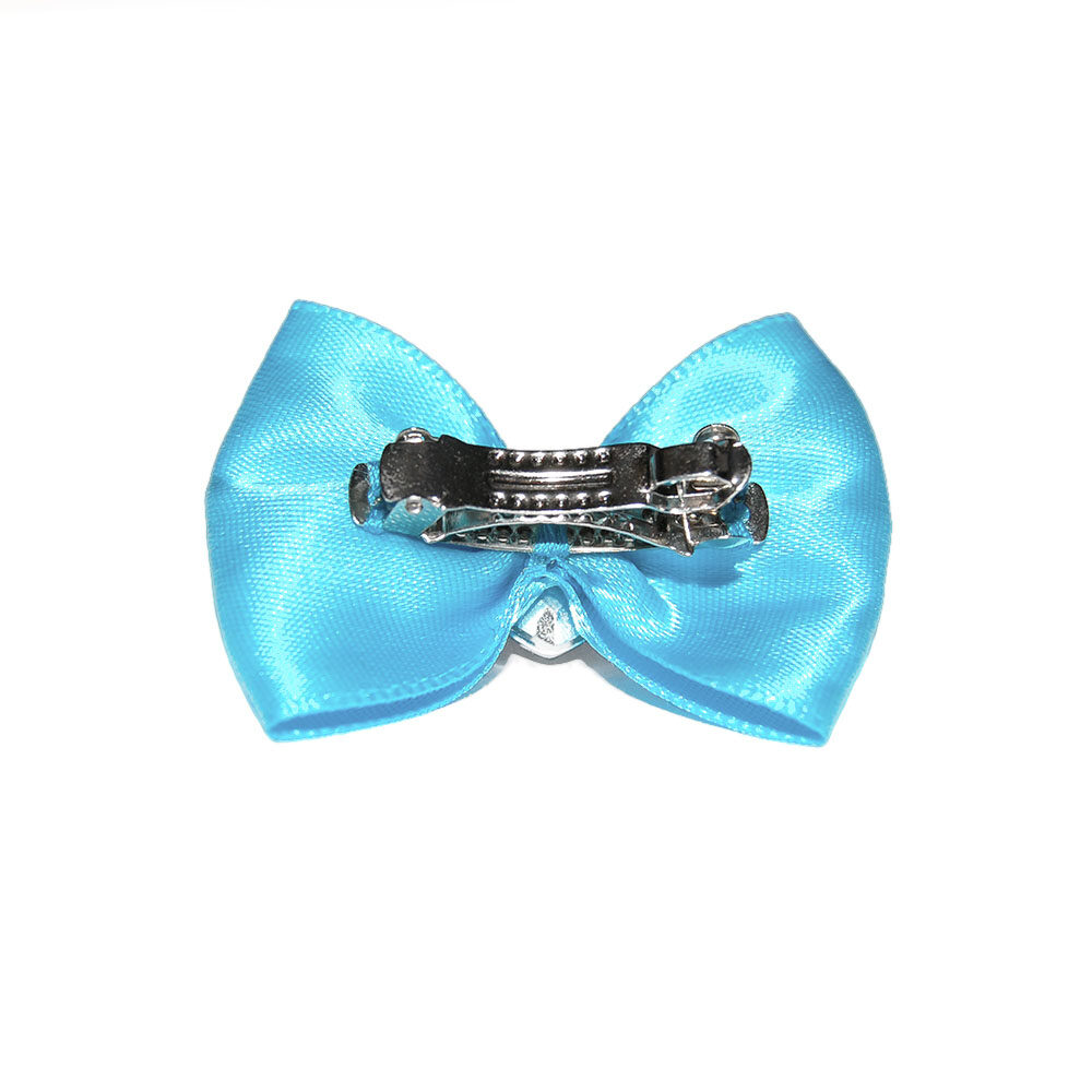 Kokardka na spince przyszyta do spinki wysoka jakość wysokiej jakości dobre wykonanie ładna spinka kokardka dla psa dla pudelka dla Yorka dla Lhasa Apso dla większego psa