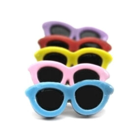 Spinka okulary 4 cm, spinki okularki, metalowy krokodylek, spinka dla psa, spinka dla Yorka, spinki dla piesków, kolorowe spinki, kolorowa, shih-tzu, maltańczyk