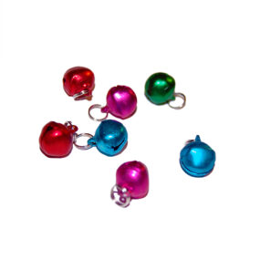 Dzwoneczek do obroży dla kota mały cm matowy kolory zielony niebieski różowy czerwony do wyboru tani z kółkiem dla kotka metalowy kolorowe dzwoneczki