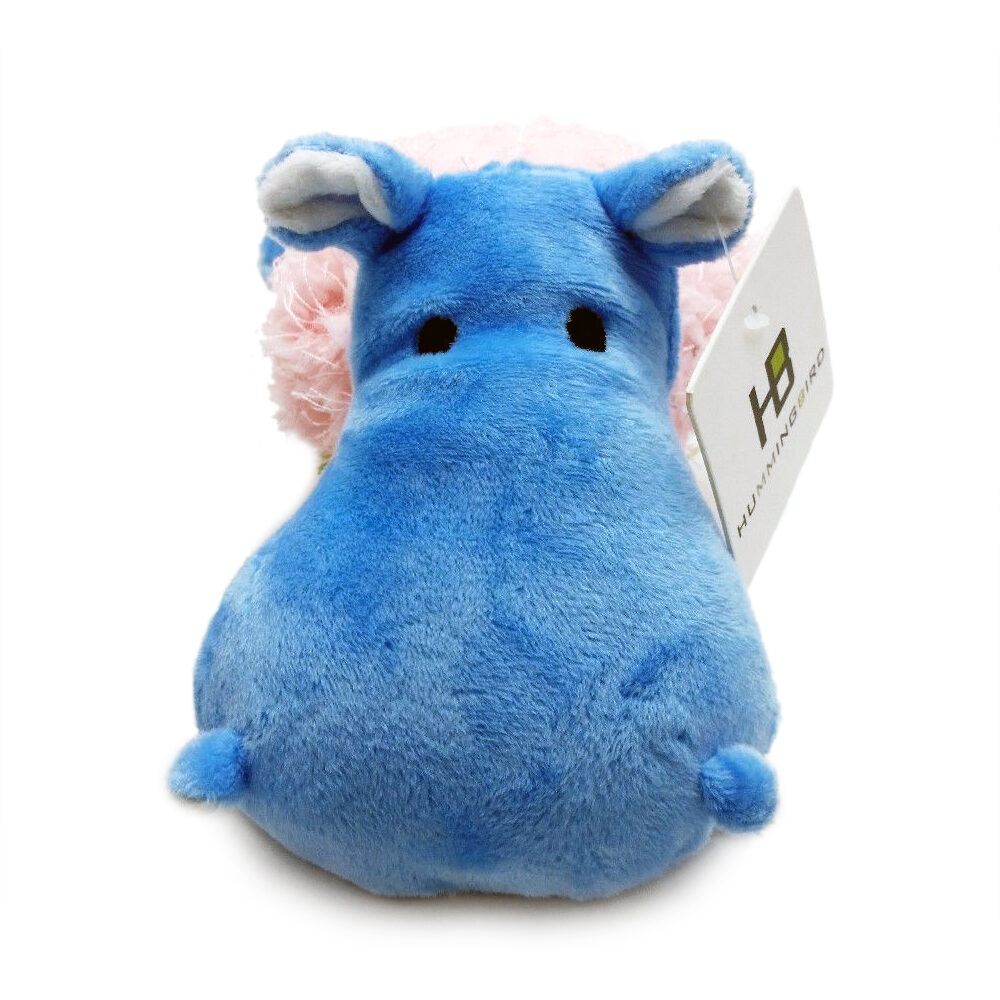 Super zabawka hipcio hipopotam niebieski błękitny duży pies średni pies maskotka piszcząca fajna dla rottweilera spaniela setera owczarka pluszowa śmieszna designerska hummingbird porządna