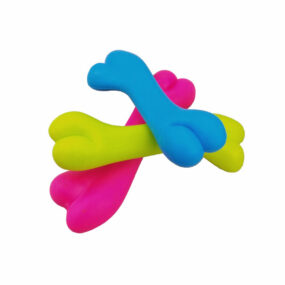 Gryzak kość pełny pełna dla psa szczenięcia szczeniaka ząbkowanie nietoksyczny TRP gumowy twardy porządny małego psa średniego psa kolorowe kostki