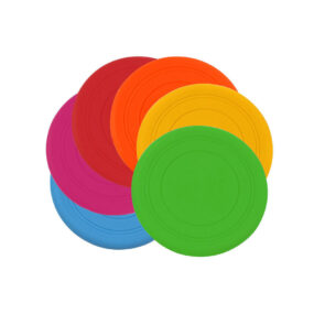 Gumowe Frisbee aport aportowanie nauka uczenie dla psa psa średniej wielkości dużego nietoksyczne czerwone fajne bezpieczne latające dysk latający do rzucania