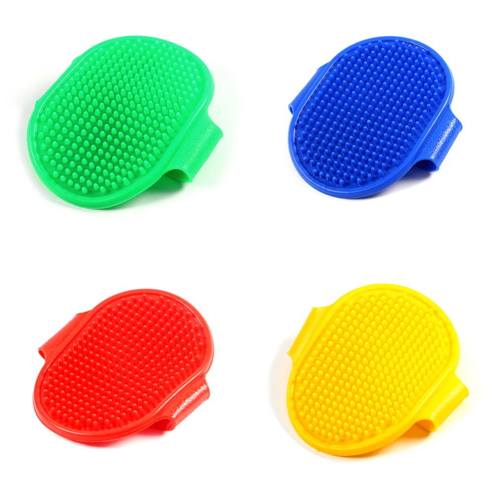 Gumowe zgrzebło twarde z regulacją szerokości na ręce dla psa konia koń czesanie konia