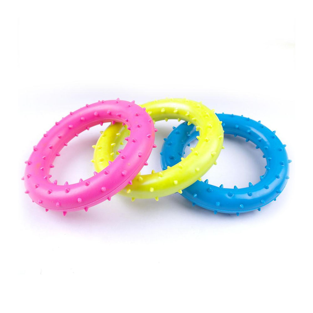 Ring dla psa mały, ringo do rzucania, nauki aportowania, dla psiaka, szczeniaka, szczenięcia, mały, malutki, 8cm, tani, fajny, niebieski, dla pieska, małego, niewielki, TPR, nietoksycny, gumowy, z gumy