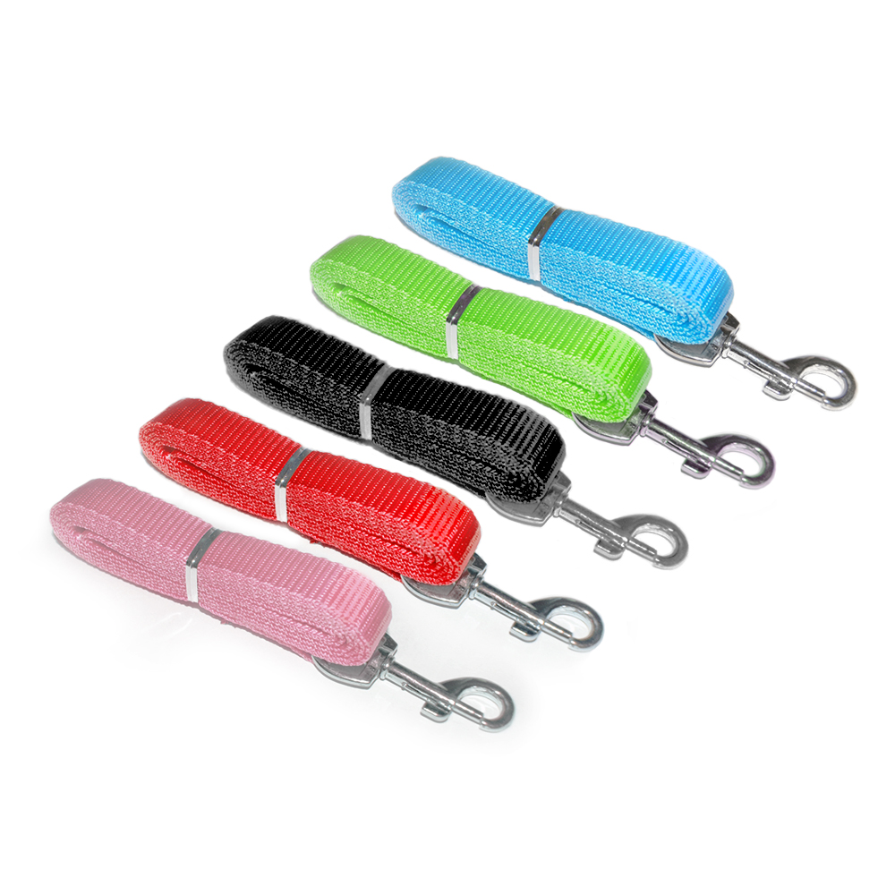 Smycz taśmowa mm cm szyta smyczka z taśmy nylonowej dla małego psa dla kota do szelek różowa błękitna nonowa zieleń czerwona czarna szmycz z taśmy porządna klasyczna kolorowe smycze
