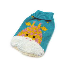 Sweterek swetr golf golfik mały rozmiar XXS malutki dla psa szczeniaka szczenięcia pieska Chihuahuy cziłałki cziłały yoreczka pomeraniana Papillona Pinczerka turkus żyrafa śmieszny