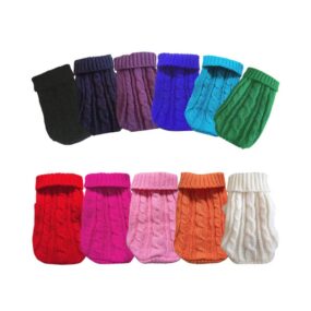 Jednokolorowy sweterek rozmiar XXS XS S różowy zielony czerwony chabrowy fuksja golf sweter dla psa dla pieska yorka małego swetr pinczera biszonka szpica szczeniaka mały malutki