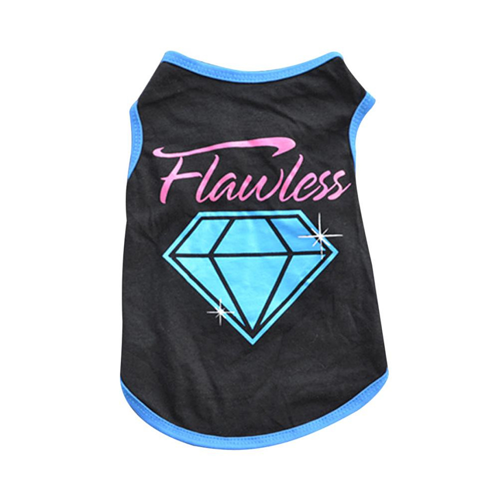 Koszulka dla psa Flawless ubranko dla psiaka śmieszne zabawne ciuszki dla psa małego czarna koszulka dla idealnego doskonałego pieska kota kotka