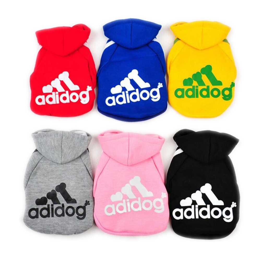 Bluza adidog adidogi szara czarna czerwona różowa niebieska dla psa pieska psiaka ubranie ubranko ocieplana ciepła zimowa z kapturem mała rozmiar XS