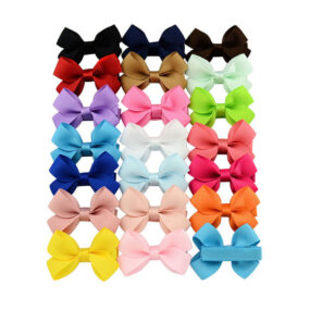 Kokardka Nantes dla shih tzu yorka spinka biszona kędzierzawego pudelka toy na spince ryps chabrowa jasnoróżowa granatowa brązowa fioletowa zielona żółta błękitna niebieska