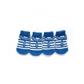 Antypoślizgowe skarpetki dla zwierząt, Skarpety dla psa skarpetki antypoślizgowe dla kota z gumowaną podeszwą podgumowane antypoślizgowe antypoślizg idealne gdy pies ślizga się na glazurze parkiecie niebieskie