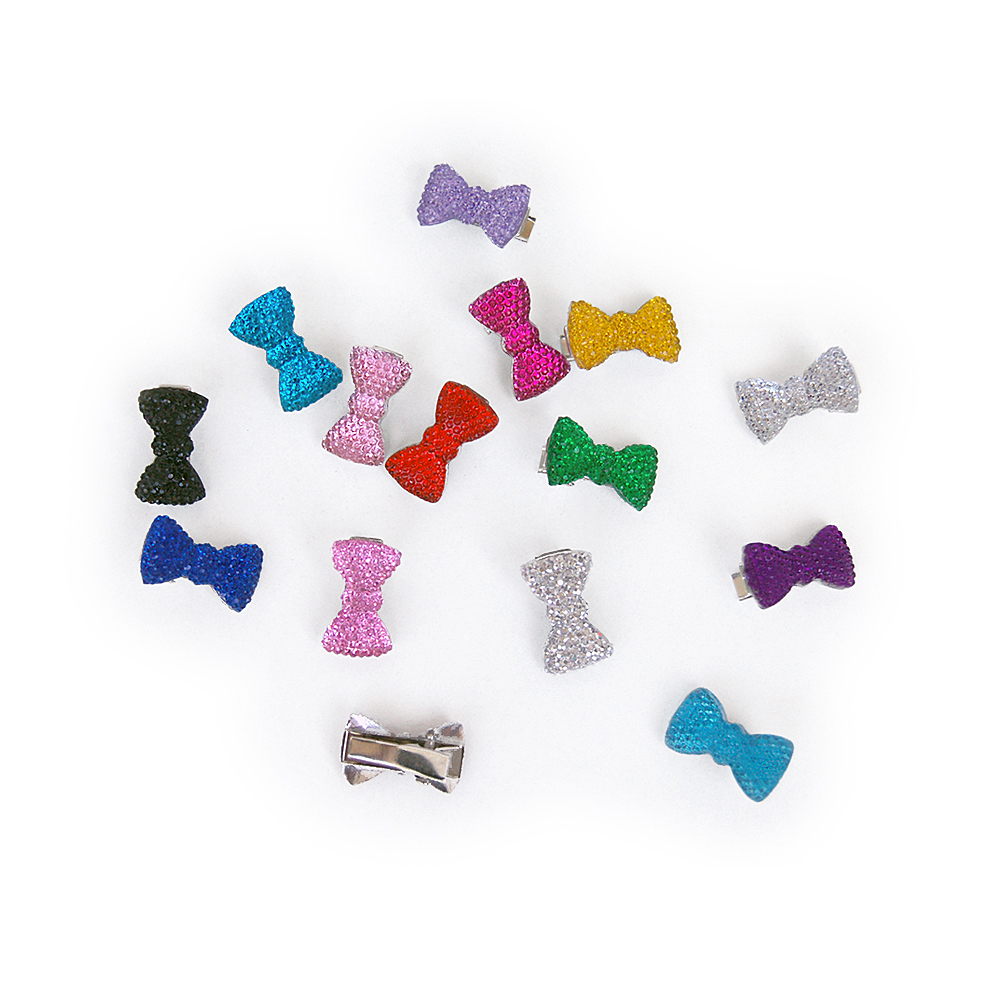 Mini kokardki cm malutkie zamiast różków maltańskich spineczki diamentowe kokardki lekkie dla psa pieska maltańczyka do kucyków maleńkie maltańczyk kokardeczki błyszczące czerwone fiolet czarne granatowe