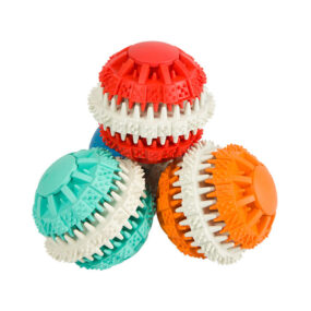 Zabawka dla psa gumowa kula smakula do smakołyków denta fun dentystyczna zapachowa mięta z wypustkami karmiąca piłeczka cm dla pieska kotka kota logiczna piłeczka