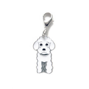 Zawieszka Pudel charms Poodle Dog śliczna zawieszka dla właściciela pudelka pudla miniaturowego biały pudel pudelek