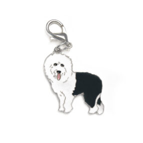 Zawieszka Owczarek staroangielski charms śliczna zawieszka dla właściciela bobtail Old English Sheepdog miłośnika rasy