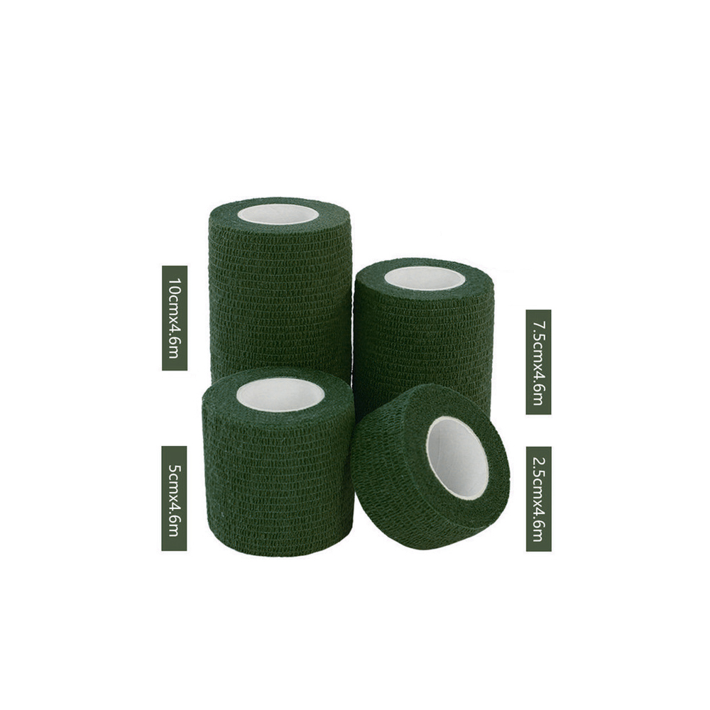 Bandaż opatrunkowy samoprzylepny jednokolorowy cm cm cm cm dla psa kota konia do papilotowania Elastyczny bandaż adhezyjny ciemnozielony