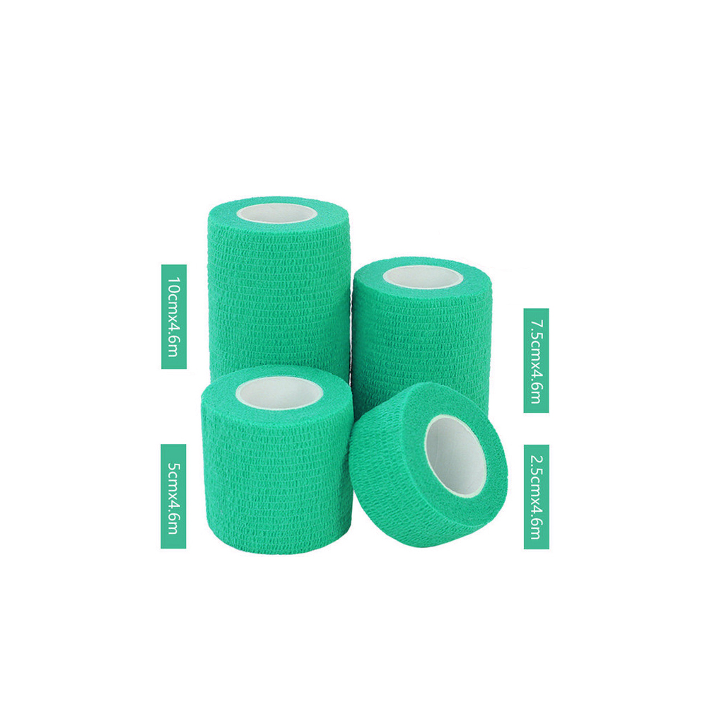 Bandaż opatrunkowy samoprzylepny jednokolorowy cm cm cm cm dla psa kota konia do papilotowania Elastyczny bandaż adhezyjny turkusowy
