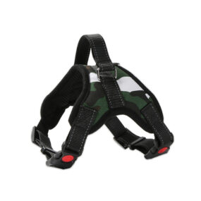 Szelki sportowe Control Release dla psa stróżującego pracującego aktywnego z nicią odbleskową odblaskowe z uchwytem do przytrzymania mocne solidne dla średniego psa dla dużego specjalne moro camo kamufla