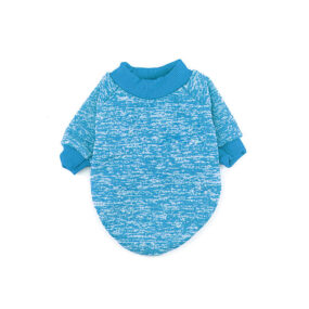 Bluzka dla psa błękitny melanż, melanżowe ubranko dla psa, bluzka z rękawkami dla kota, bawełniana bluzeczka, z dzianiny drapanej, bluza, z rękawkiem, ocieplana, docieplana, elegancka, błękitna, błękitny