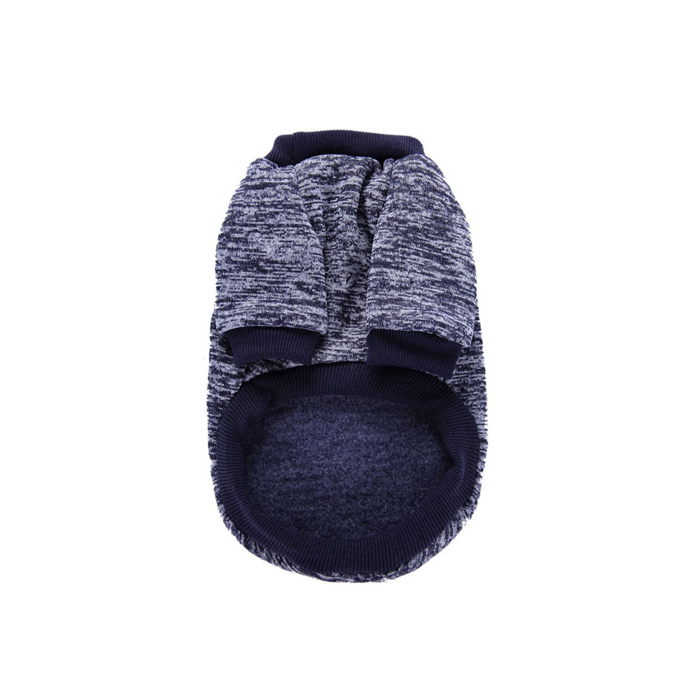 Melanżowe ubranko dla psa bluzka bluzeczka bluza z rękawkiem melanż ocieplana docieplana elegancka granatowa granat tył S