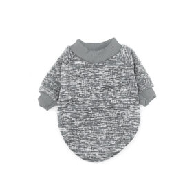 Melanżowe ubranko dla psa bluzka bluzeczka bluza z rękawkiem melanż ocieplana docieplana elegancka szara szary XL
