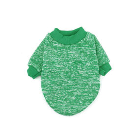 Melanżowe ubranko dla psa bluzka bluzeczka bluza z rękawkiem melanż ocieplana docieplana eleganckazielona zielony XS