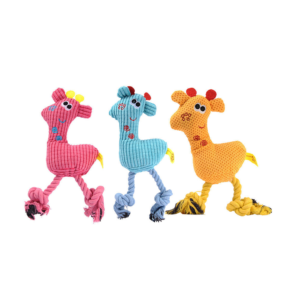 pluszowa żyrafa żyrafka zabawka dla pieska cm niebieska różowa żółta plusz pluszak z liną