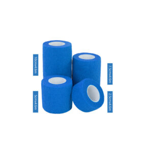 Bandaż opatrunkowy samoprzylepny jednokolorowy cm cm cm cm dla psa kota konia do papilotowania Elastyczny bandaż adhezyjny niebieski
