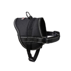 Czarne szelki z odblaskowymi szwami odblask w typie norweskich norweskie dla malutkich psów Yorków Maltańczyków Dog Lemi z regulacją na obu paskach