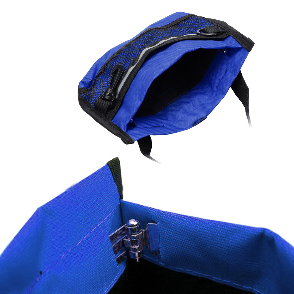 Saszetka treningowa etui poliestrowa niebieska agility szkolenie do szkolenia na spacer torba z odblaskowym paskiem z paskiem na biodra na karmę smakołyki worki higieniczne na zatrzask bardzo duża