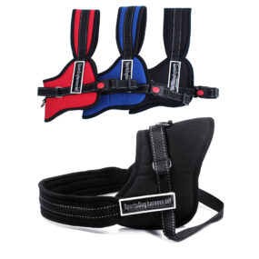 Szelki norweskie duże szelki dla psa odblaskowe regulowane mocne rozmiar S M L czarne czerwone niebieskie