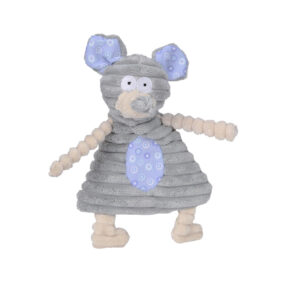 Zabawka dla psa szeleszcząca, zabawka z szeleszczącą folią, mysz, myszka, z folią intrygującą, z piszczałką, szara, dla psa, pieska, małego, piszcząca, szeleszcząca, Yorka, Westa, teriera szkockiego