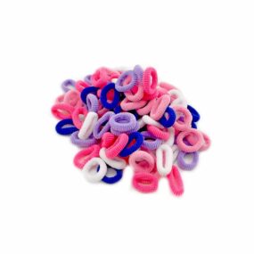 Kolorowe minifrotki mini frotki mini frotka minifrotka dla psa dla pieska dla psiaka York Shih Tzu Pudel Maltańczyk Top knot kucyk do kucyka do kitki śr