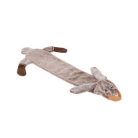 Zabawka bez wypełnienia królik, zabawka dla psa bez pluszu, maskotka dla średniego i dużego psa, inspirowana naturą, płaski, bez pluszu, długi królik
