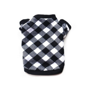 Polar polarek biało czarny w kratę kratkę krata klasyczny pies kot