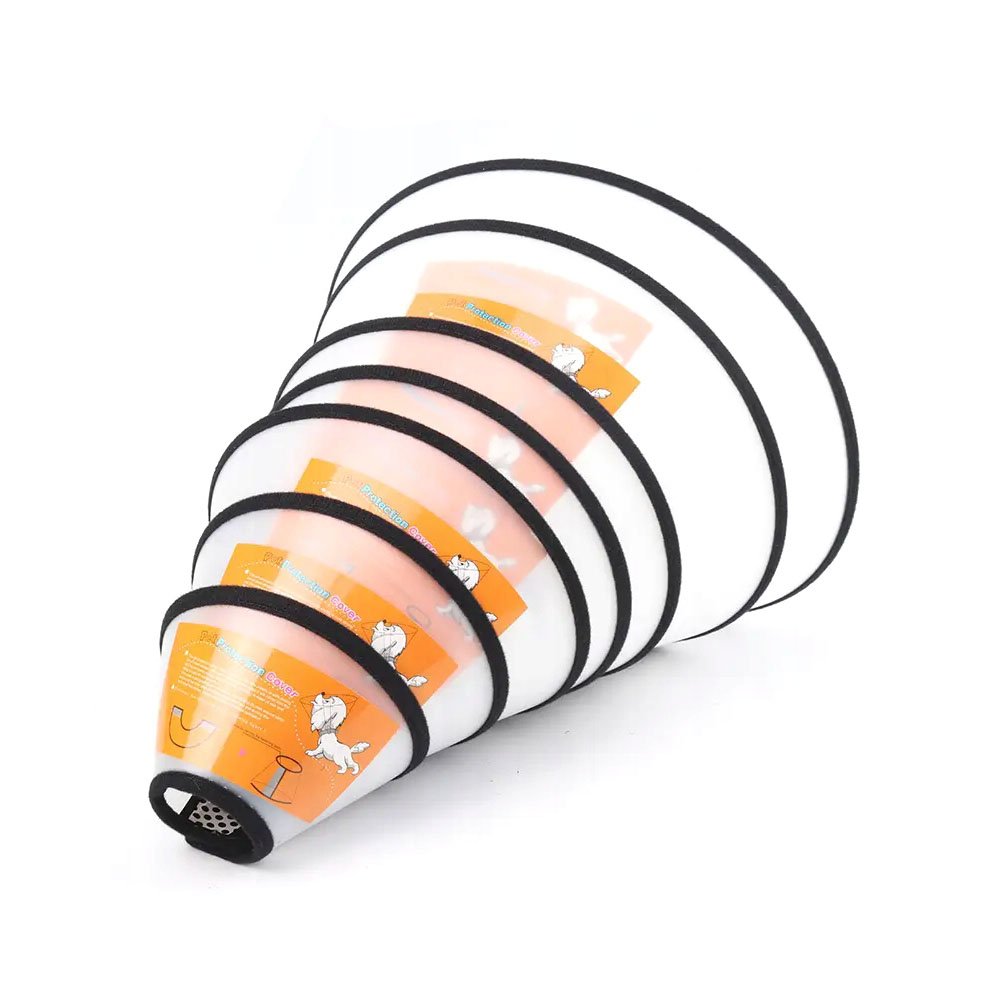 Kołnierz weterynaryjny na rzep, pooperacyjny dla psa, kota, XXXS, XXS, XS, S, M, L, XL