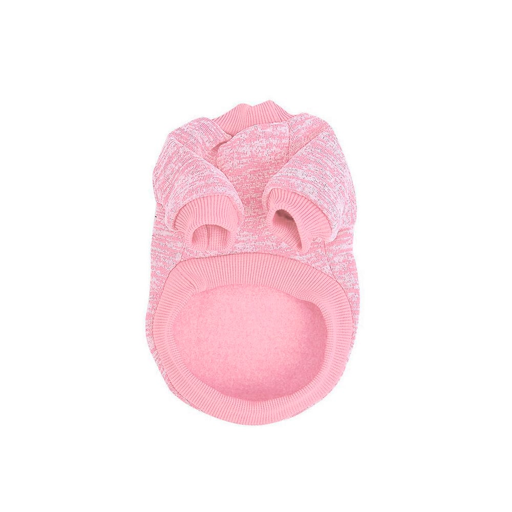 Melanżowe ubranko dla psa bluzka bluzeczka bluza z rękawkiem melanż ocieplana docieplana elegancka jasny róż tył