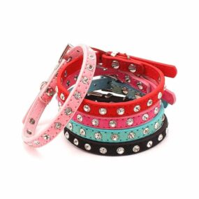 Obrożazamszzcyrkoniami,cienkaobrożadlakota,zamszowa,mm,zdżetami,kryształkami,cyrkoniami,różowa,czerwona,czarna,niebieska,ciemnoróżowa,XXS,XS,cm,cm