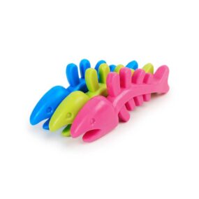 Gryzak gumowa ryba, rybka, dla psa, kota, kociaka, gryzaczek, zielony, różowy, niebieski, TPR, z gumy
