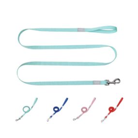 Smycz taśmowa z odblaskiem, 150cm, 10mm, akcesoria dla psa, odblaskowa, smycz nylonowa, dla zwierząt, łososiowa, miętowa, niebieska, czerwona