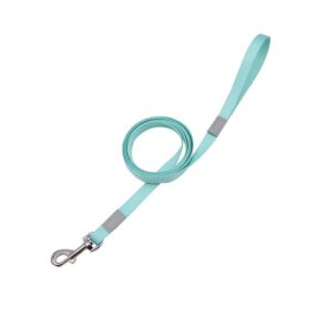 Smycz taśmowa z odblaskiem 10mm - Jasny miętowy