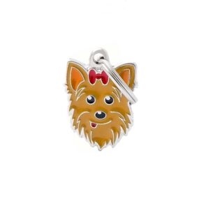 Zawieszka Yorkshire terrier 2,6 cm, york, charms, Yorkshire terrier, terier, Yorkie, głowa, śliczna zawieszka dla właściciela yorka, metalowa, emaliowana